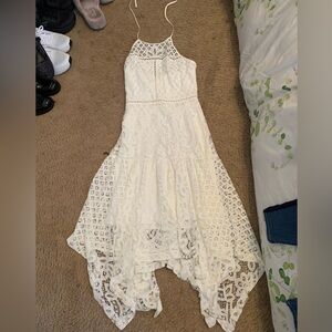 White strapless dress, brand new, tag still on